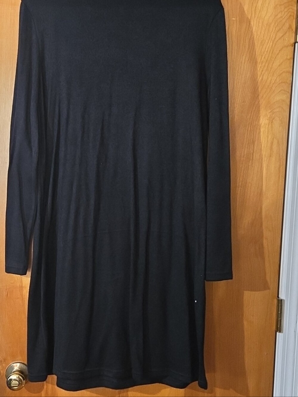 SHEIN Black Casual Long Sleeve Dress